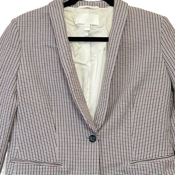 BOSS Career professional Hugo Boss Plaid Wool KANIXA blazer size 6 officewear - Picture 2 of 16